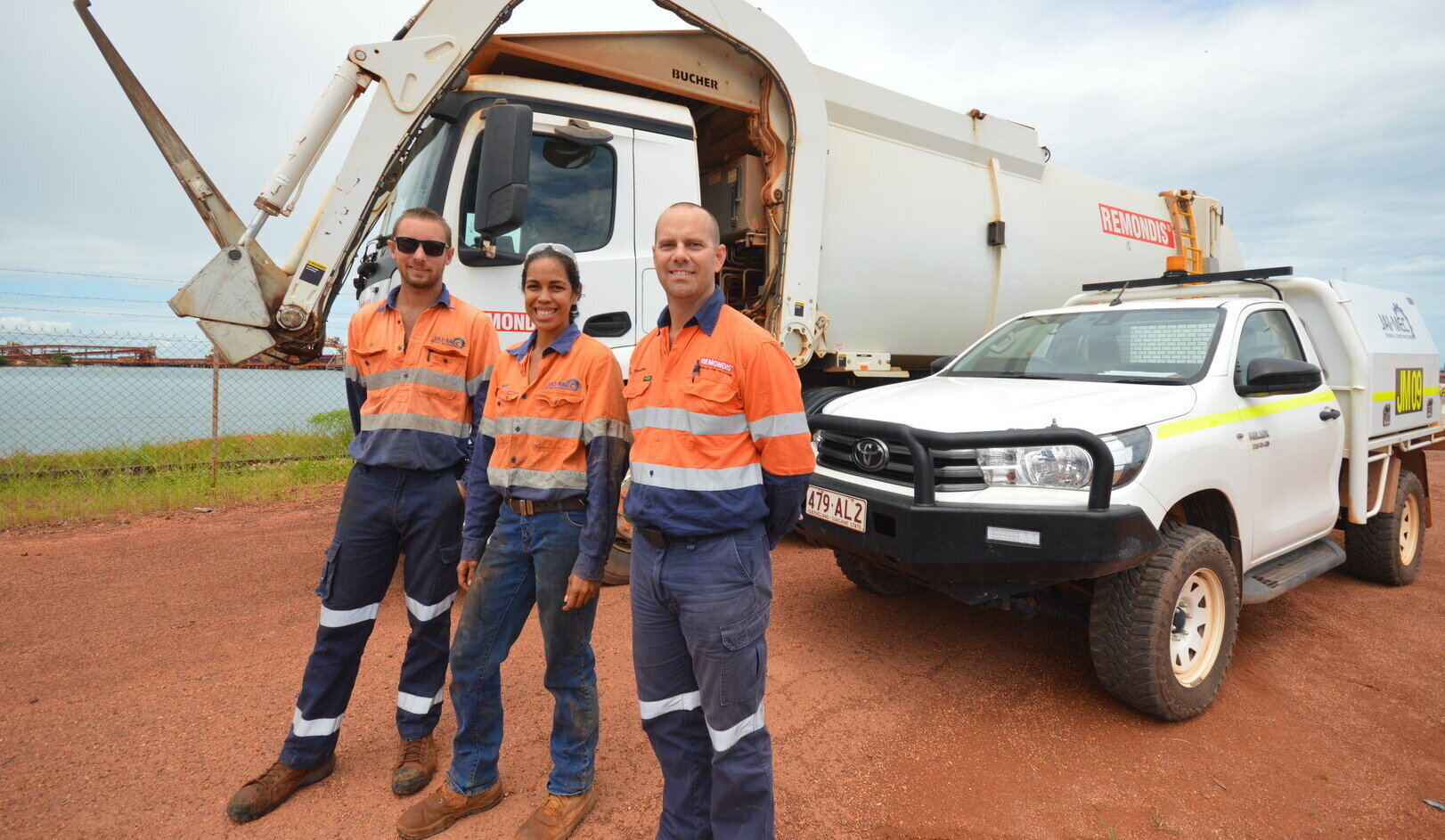 2021 Red Earth Industrial Services in Weipa, Jai Christie, Sandra Kirk, Andrew Crichton